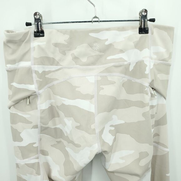 Athleta Camo Contender 7/8 Tight Camo Legging L White/Tan - Picture 10 of 16